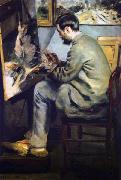 Pierre-Auguste Renoir Portrait of Jean-Frederic Bazille painting